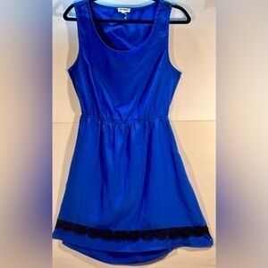 LOVERICHE SEXY BLUE/BLACK LACE OPEN BACK WITH ZIP/UP BACK